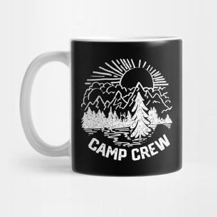 Outdoor Adventure Saying Gift Idea for Camping And Hiking Lovers - Camp Crew Mug